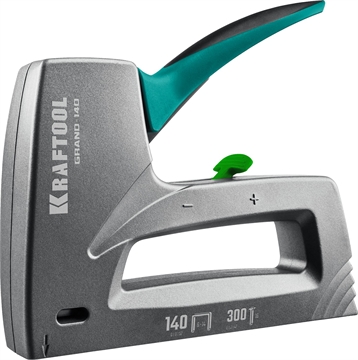 KRAFTOOL  GRAND-140, тип 140 (G/11/57) 20GA (6 - 14 мм)/300 (16), алюминиевый рессорный степлер (3194) 3194