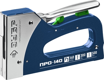 ЗУБР  Про-140, тип 140 (G/11/57) 20GA (6 - 16 мм)/300/500, стальной рессорный степлер, Профессионал (4-31573) 4-31573