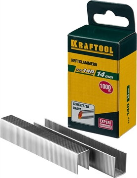 KRAFTOOL  тип 140 (G/11/57) 14 мм, 1000 шт, калибр 20GA, скобы для степлера (31680-14) 31680-14