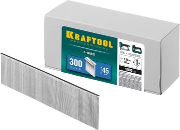 KRAFTOOL  тип 18GA (47/300/F) 45 мм, 5000 шт, гвозди для нейлера (31785-45) 31785-45