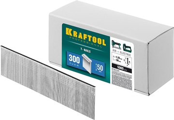 KRAFTOOL  тип 18GA (47/300/F) 50 мм, 5000 шт, гвозди для нейлера (31785-50) 31785-50