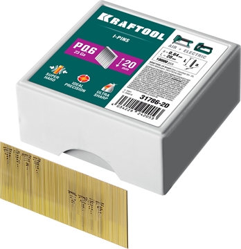 KRAFTOOL  тип 23GA (P0.6) 20 мм, 10 000 шт, шпильки для нейлера (31786-20) 31786-20