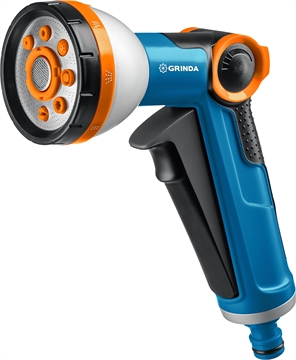 GRINDA  X-8, с регулятором напора, 8 режимов, курок спереди, двухкомпонентный, поливочный пистолет, PROLine (8-427145) 8-427145_z02
