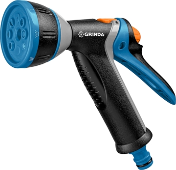 GRINDA  BM-8, 8 режимов, курок сзади, металлический с TPR, поливочный пистолет, PROLine (8-427339) 8-427339_z02