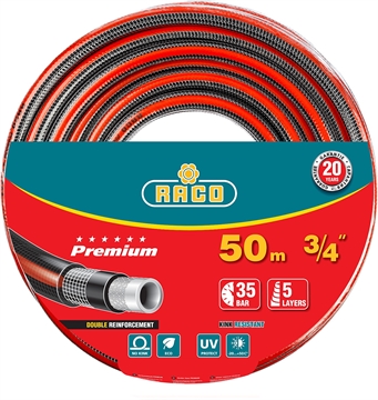 RACO  PREMIUM, 3/4″, 50 м, 35 атм, пятислойный, усиленный двумя слоями армирования, поливочный шланг (40300-3/4-50) 40300-3/4-50_z01