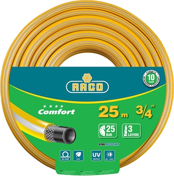 RACO  COMFORT, 3/4″, 25 м, 25 атм, трёхслойный, армированный, поливочный шланг (40303-3/4-25) 40303-3/4-25_z01