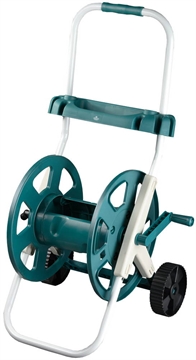 RACO  для шлангов 60 м х 1/2″, усиленные колеса, стальные опоры и рукоятка, пластиковый корпус, доп. полочка, катушка для шлангов (4260-55/584) 4260-55/584