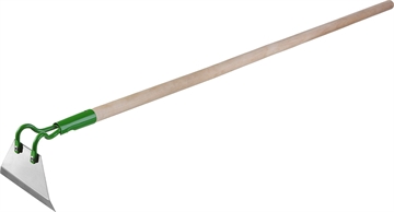 РОСТОК  90 х 50 х 1290 мм, трапециевидный профиль, нержавеющая сталь, деревянный черенок высш. сорт, мотыга (421575) 421575