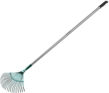 GRINDA  PR-40 ALU, 440 х 250 х 1630 мм, 22 плоских зубца, алюминиевый черенок, веерные грабли, PROLine (39586) 39586