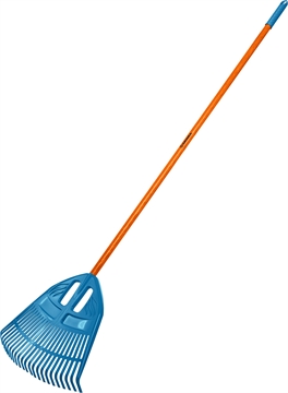 GRINDA  PP-23 FIBER, 500 х 50 х 1680 мм, 23 зубца, ударопрочный пластик, фибергласовый черенок, грабли веерные пластиковые, PROLine (421815) 421815