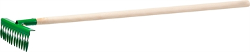 РОСТОК  370 x 100 x 1300 мм, 12 витых зубьев, рабочая поверхность из стали, покрытие краска, черенок деревянный высш. сорт, грабли (421900-12) 421900-12