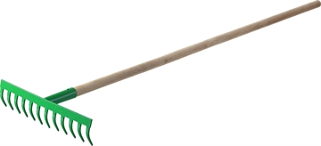 РОСТОК  310 x 80 x 1300 мм, 12 прямых зубьев, рабочая поверхность из стали, покрытие краска, черенок деревянный высш. сорт, грабли (421901-12) 421901-12