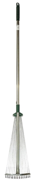 RACO  R743, длина 1200 мм, ширина 175-550 мм, с черенком, 15 зубцов, регулируемые веерные грабли (4231-53/743) 4231-53/743