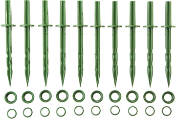 GRINDA  200 мм, зеленые, полипропилен, 10 шт, садовые колышки (422319) 422319
