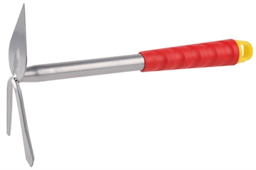 GRINDA  310 мм, 2 зубца, сердцевидное лезвие, стальная, коннекторная система, садовая мотыжка (8-421437) 8-421437_z01