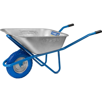 ЗУБР  ПТ-200, 110 л, 220 кг, одноколесная, оцинкованная сталь, строительная тачка, Профессионал (39903) 39903_z01