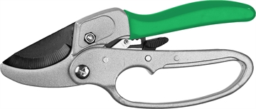 РОСТОК  PC-33, 200 мм, углеродистая сталь, храповый механизм, с эфесом, с алюминиевыми рукоятками, покрытие ПВХ, контактный секатор (423008) 423008_z01