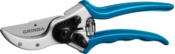 GRINDA  P-23, 210 мм, усиленные лезвия, закалённая сталь, алюминиевые кованые рукоятки, плоскостной секатор, PROLine (423423) 423423
