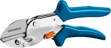GRINDA  P-44, 190 мм, закаленная сталь, стальные рукоятки, покрытие ПВХ, контактный секатор, PROLine (423444) 423444