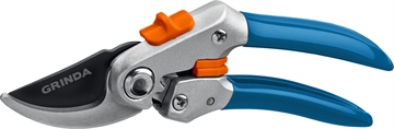 GRINDA  P-51, 200 мм, закаленная сталь, шестерённая передача, двухкомпонентные рукоятки, покрытие ПВХ, плоскостной секатор, PROLine (423451_z01) 423451_z01