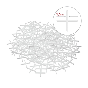 ЗУБР  1.5 мм, 200 шт, крестики для плитки (33811-1.5) 33811-1.5