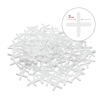 ЗУБР  3 мм, 150 шт, крестики для плитки (33811-3) 33811-3