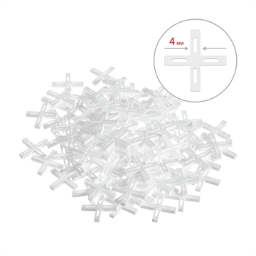 ЗУБР  4 мм, 100 шт, крестики для плитки (33811-4) 33811-4