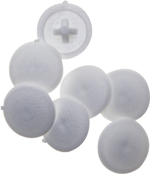 ЗУБР  шлиц №2, цвет белый, 40 шт, декоративная заглушка под шуруп (4-308156-3) 4-308156-3