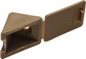 ЗУБР  цвет бук, 4.0 x 15 мм, 4 шт, мебельный уголок с шурупом (4-308256-2) 4-308256-2