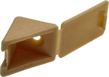 ЗУБР  цвет сосна, 4.0 x 15 мм, 4 шт, мебельный уголок с шурупом (4-308256-4) 4-308256-4