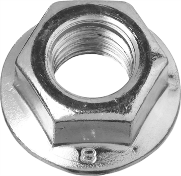ЗУБР  DIN 6923, кл. пр. 6, M12, цинк, 5 кг, гайка с фланцем (303630-12) 303630-12