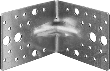 ЗУБР  УКУ-2.5, 80 x 100 x 100 x 2.5 мм, цинк, усиленный крепежный уголок (31011-100) 31011-100