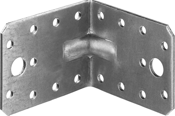 ЗУБР  УКУ-2.5, 55 x 70 x 70 x 2.5 мм, цинк, усиленный крепежный уголок (31011-70) 31011-70