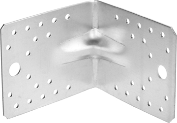 ЗУБР  УКУ-2.0, 90 x 105 x 105 x 2 мм, цинк, усиленный крепежный уголок (310116-90-105) 310116-90-105