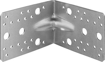 ЗУБР  УКУ-2.0, 90 x 130 x 130 x 2 мм, цинк, усиленный крепежный уголок (310116-90-130) 310116-90-130