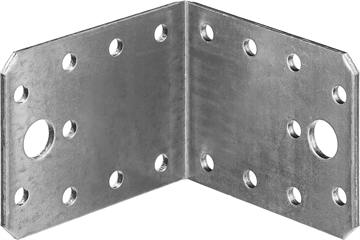 ЗУБР  УК-2.5, 55 x 70 x 70 x 2.5 мм, цинк, крепежный уголок (31012-70) 31012-70
