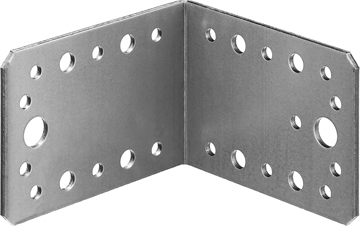 ЗУБР  УК-2.5, 65 x 90 x 90 x 2.5 мм, цинк, крепежный уголок (31012-90) 31012-90