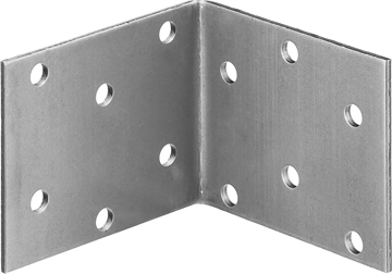 ЗУБР  УКР-2.0, 50 x 60 x 60 x 2 мм, цинк, равносторонний крепежный уголок (310206-050-060) 310206-050-060