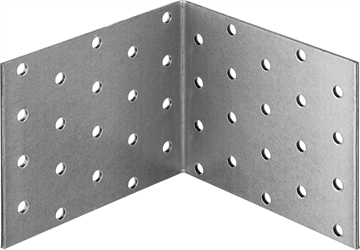 ЗУБР  УКР-2.0, 80 x 100 x 100 x 2 мм, цинк, равносторонний крепежный уголок (310206-080-100) 310206-080-100