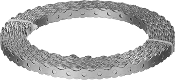 ЗУБР  Волна, 12 x 0.5 мм, 25 м, цинк, перфорированная вентиляционная лента (310246-12) 310246-12