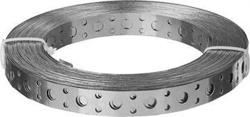 ЗУБР  ПВЛ, 12 x 0.5 мм, 25 м, цинк, перфорированная вентиляционная лента прямая (310247-12-05) 310247-12-05