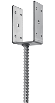 ЗУБР  ОС-U, 71 x 120 x 60 мм, U-образное основание столба (310286-070) 310286-070