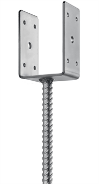 ЗУБР  ОС-U, 81 x 120 x 60 мм, U-образное основание столба (310286-080) 310286-080