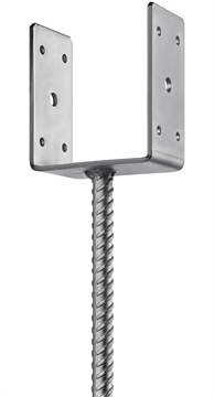 ЗУБР  ОС-U, 101 x 120 x 60 мм, U-образное основание столба (310286-100) 310286-100