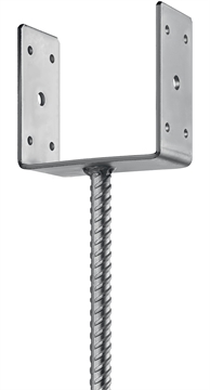 ЗУБР  ОС-U, 121 x 120 x 60 мм, U-образное основание столба (310286-120) 310286-120