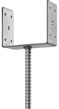 ЗУБР  ОС-U, 141 x 120 x 60 мм, U-образное основание столба (310286-140) 310286-140