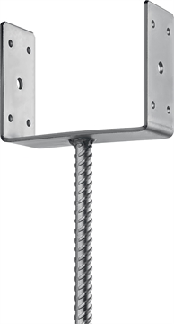 ЗУБР  ОС-U, 151 x 120 x 60 мм, U-образное основание столба (310286-150) 310286-150