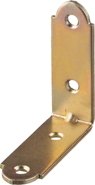 ЗУБР  УМ-2.0, 50 x 50 x 17 x 2 мм, желтый цинк, узкий мебельный уголок (31031-50) 31031-50