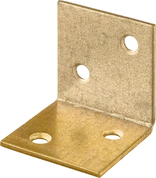 ЗУБР  УМШ-2.0, 25 x 25 x 25 x 2 мм, желтый цинк, широкий мебельный уголок (31033-25) 31033-25