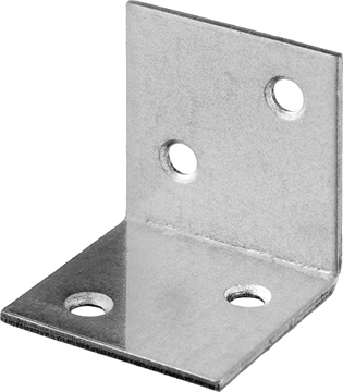 ЗУБР  УМШ-1.5, 30 x 30 x 30 x 1.5 мм, белый цинк, широкий мебельный уголок (31034-30) 31034-30